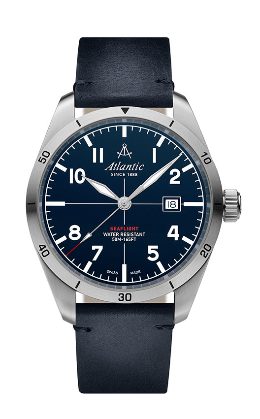 atlantic-watch-seaflight-new-edition-herren-armbanduhr-blau-leder image 1