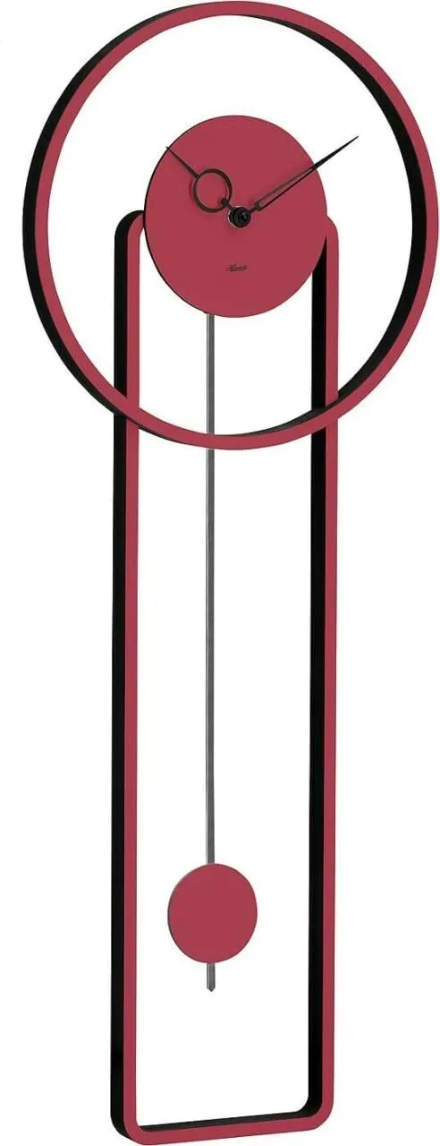 hermle-61024-002200-wanduhr-modern-wei-schwarz-68-cm-mit-pendel image 1
