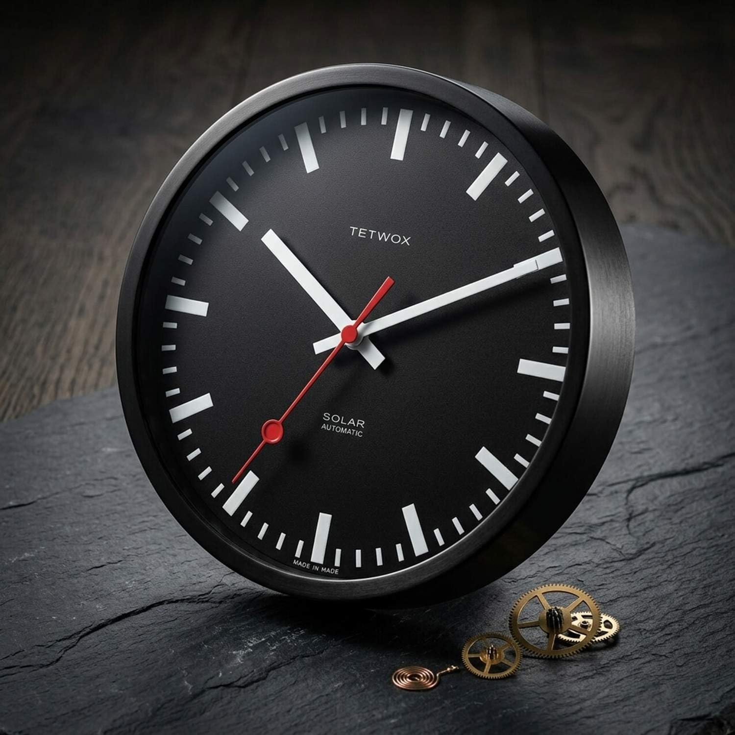 hermle-wanduhr-edelstahl-geb-rstet-mineralglas-quarz image 3