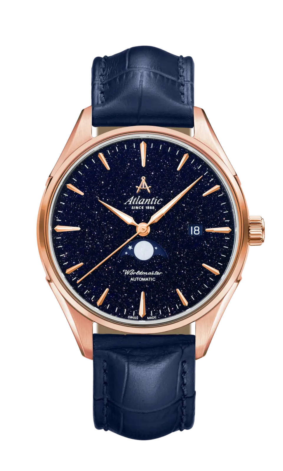 atlantic-watch-worldmaster-nightsky-mondphase-ros-gold-blau-aventurin image 1