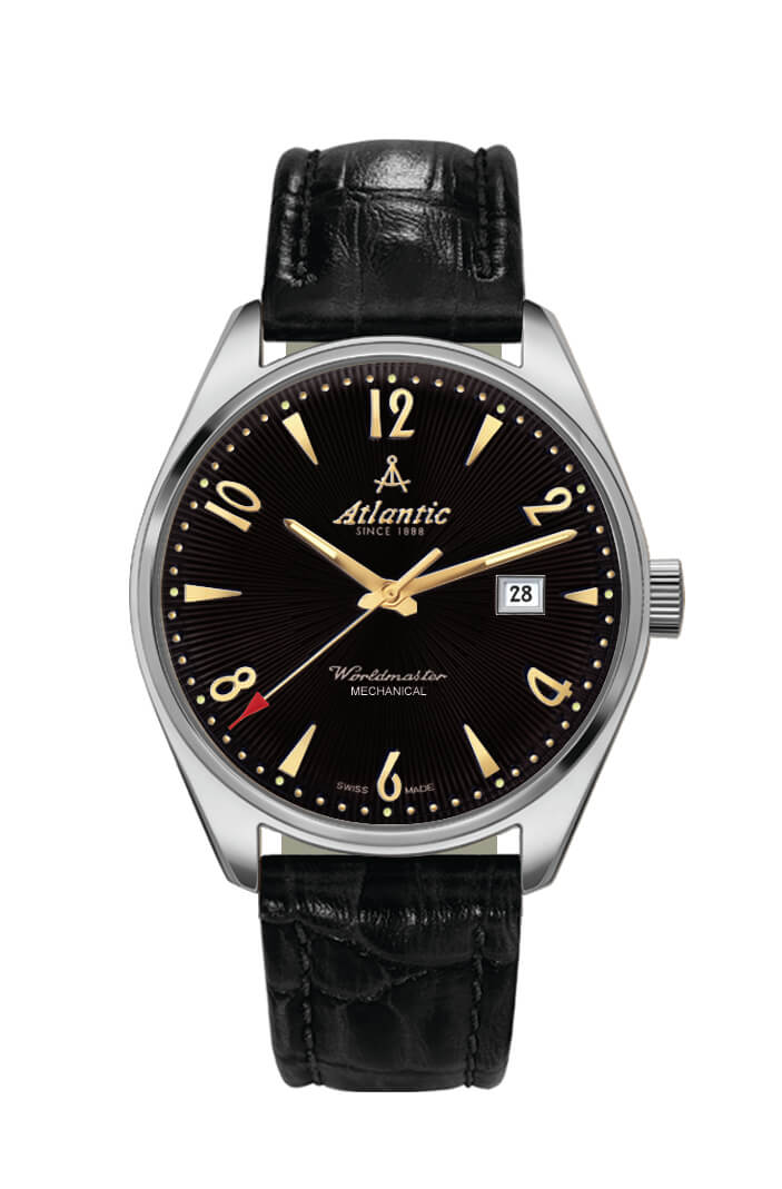 atlantic-watch-worldmaster-art-deco-mechanical-bicolor-schwarz-handaufzug image 1