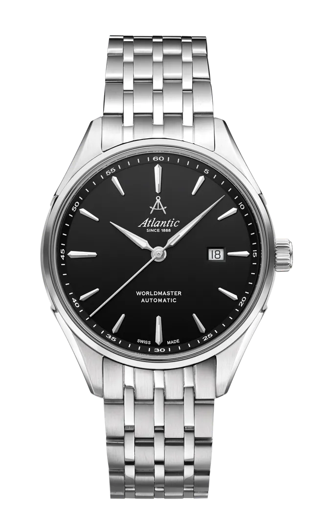 atlantic-watch-worldmaster-1888-automatic-herrenuhr-schwarzes-zifferblatt image 1