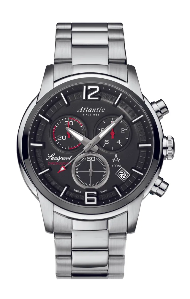 atlantic-watch-seasport-chronograph-herrenuhr-anthrazit-stahl image 1