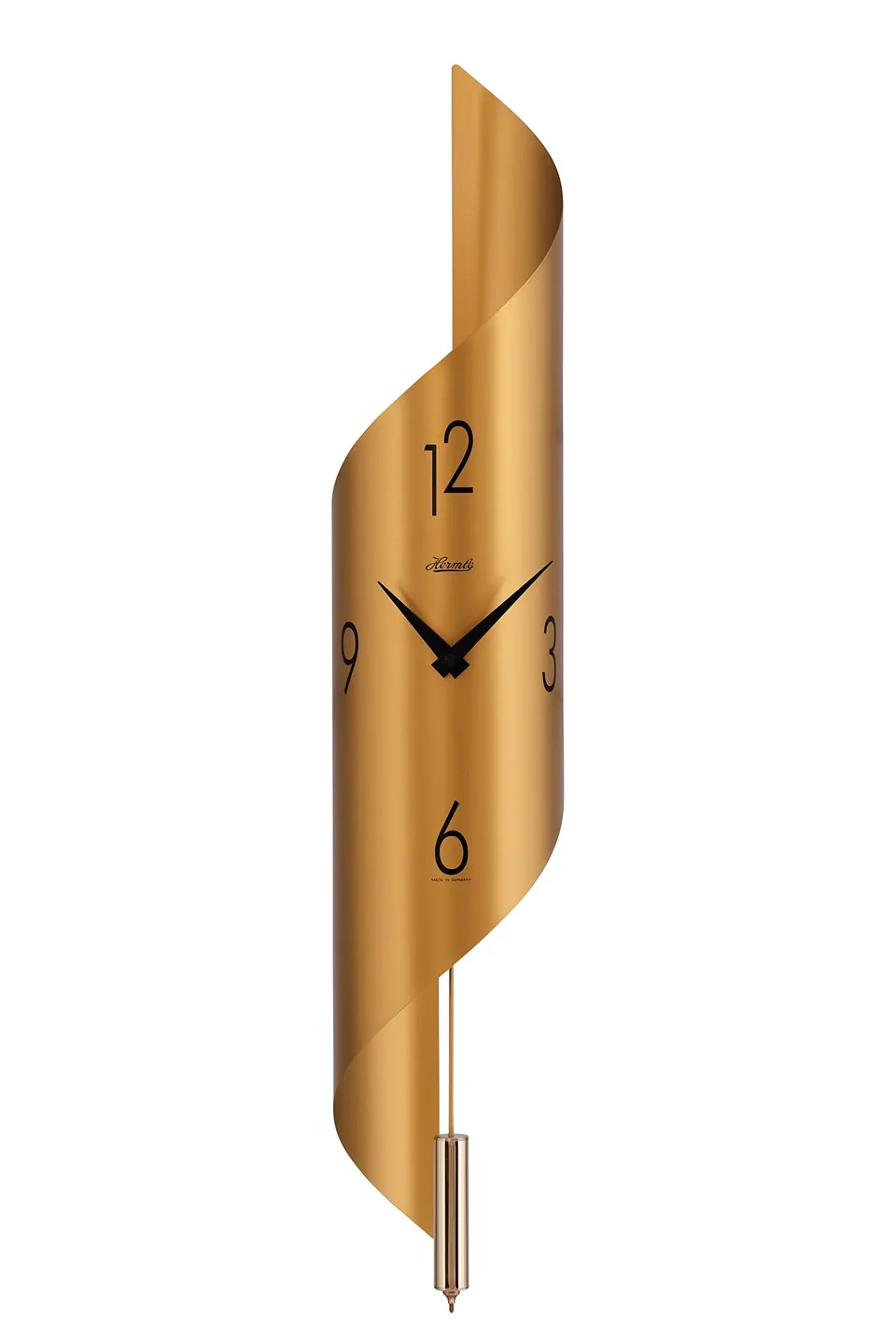 hermle-savanna-ii-70944-x62200-wanduhr-quarz-gold-67-cm-edelstahl image 1