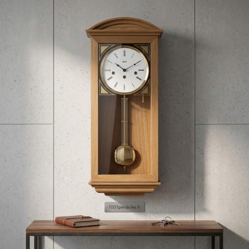 hermle-newport-pendelwanduhr-regulator-eiche-8-tage-westminster-71025-040341 image 6