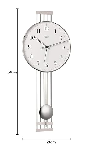 hermle-highbury-ii-70981-000871-funk-pendelwanduhr-chrom image 4