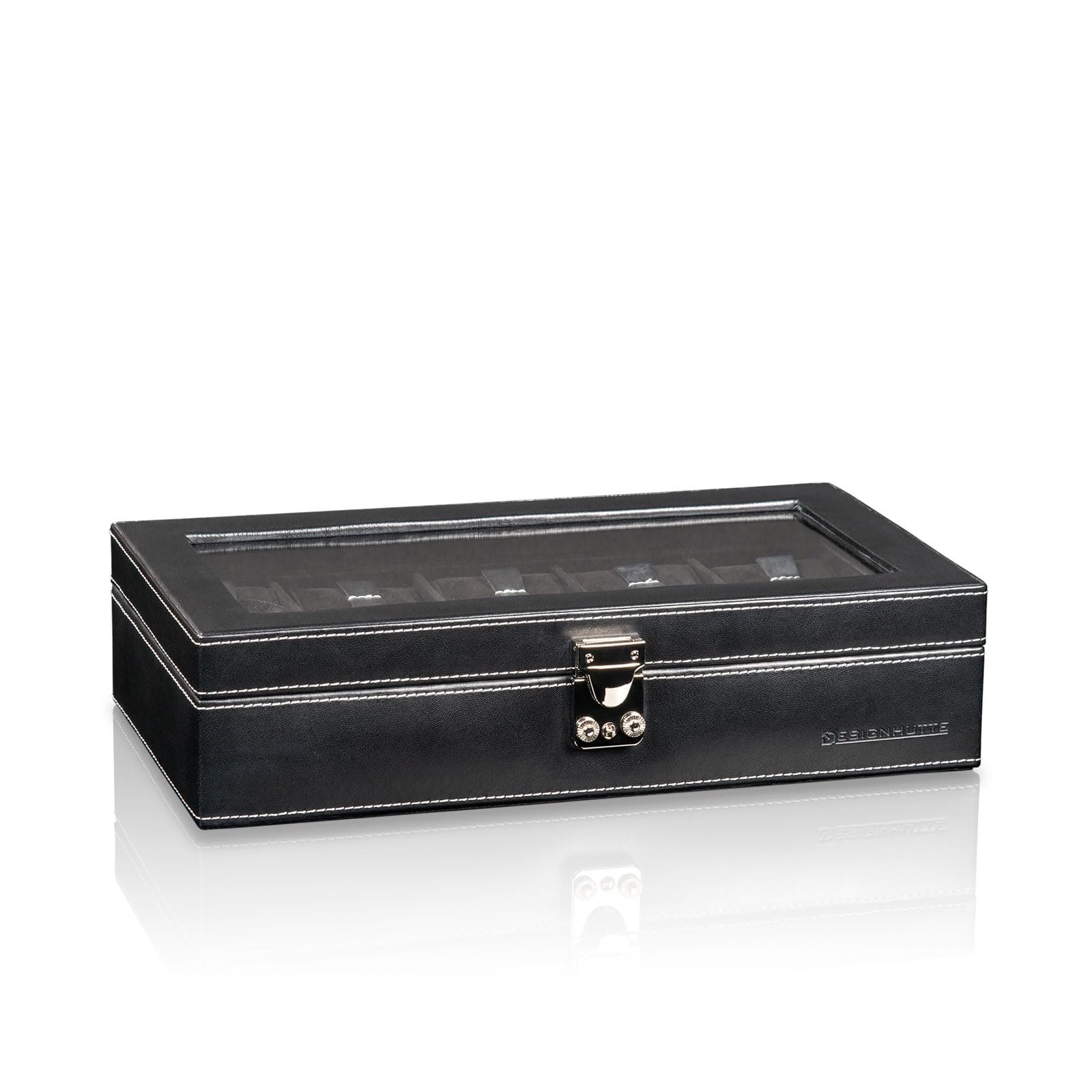 designh-tte-solid-10-uhrenbox-schwarz-f-r-10-armbanduhren image 1
