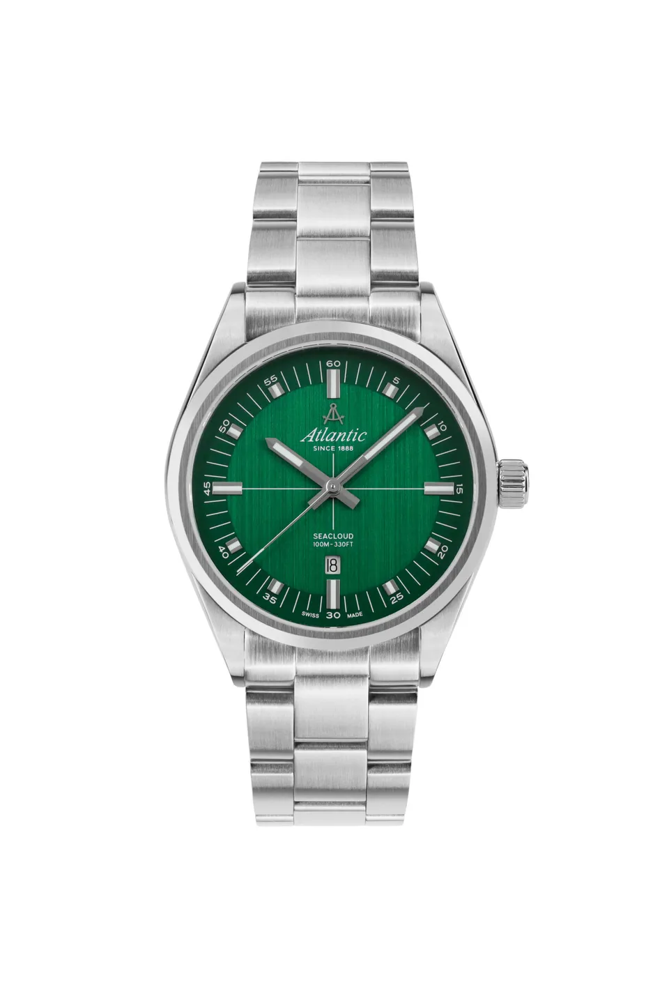 atlantic-watch-seacloud-herrenuhr-gr-n-metallarmband image 1