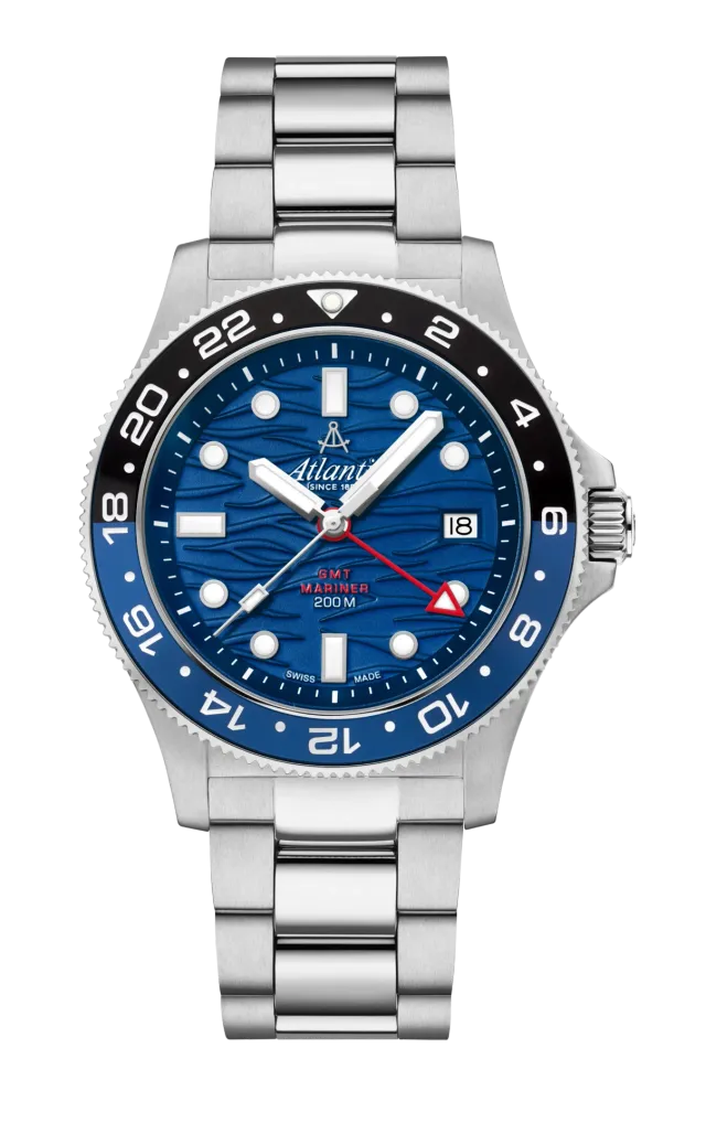 atlantic-watch-mariner-wave-quartz-gmt-herrenuhr-blau-42mm image 1