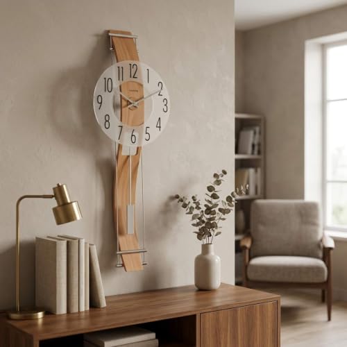 hermle-70644-382200-pendelwanduhr-quarz-buche-mit-glaszifferblatt image 7