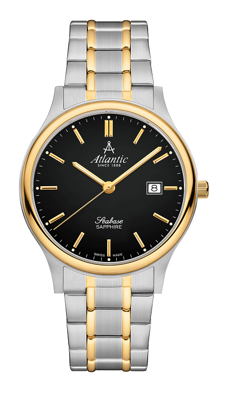 atlantic-watch-seabase-herrenuhr-schwarz-bicolor image 1