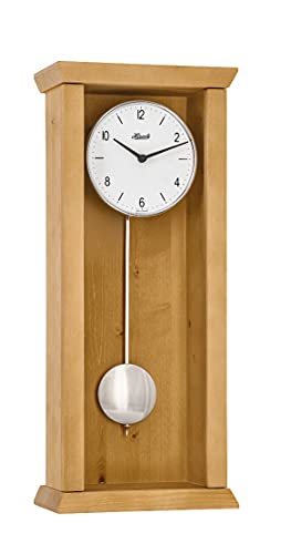 hermle-71002-n42200-pendelwanduhr-quarz-fichte-honig-57-cm image 2