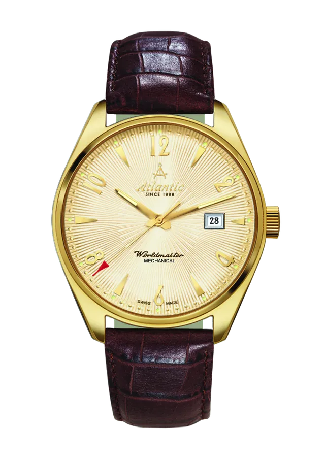 atlantic-watch-worldmaster-art-deco-mechanical-herrenuhr-pvd-champagner image 1