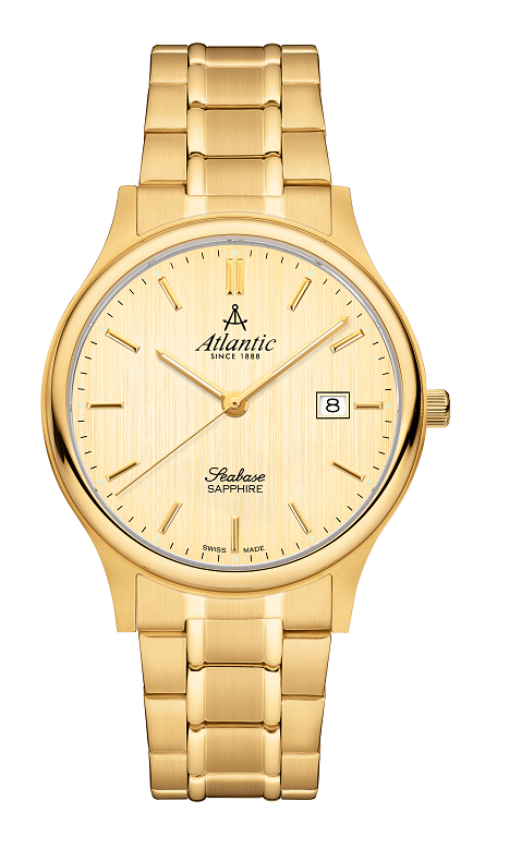 atlantic-watch-seabase-gents-herrenuhr-champagner-pvd image 1