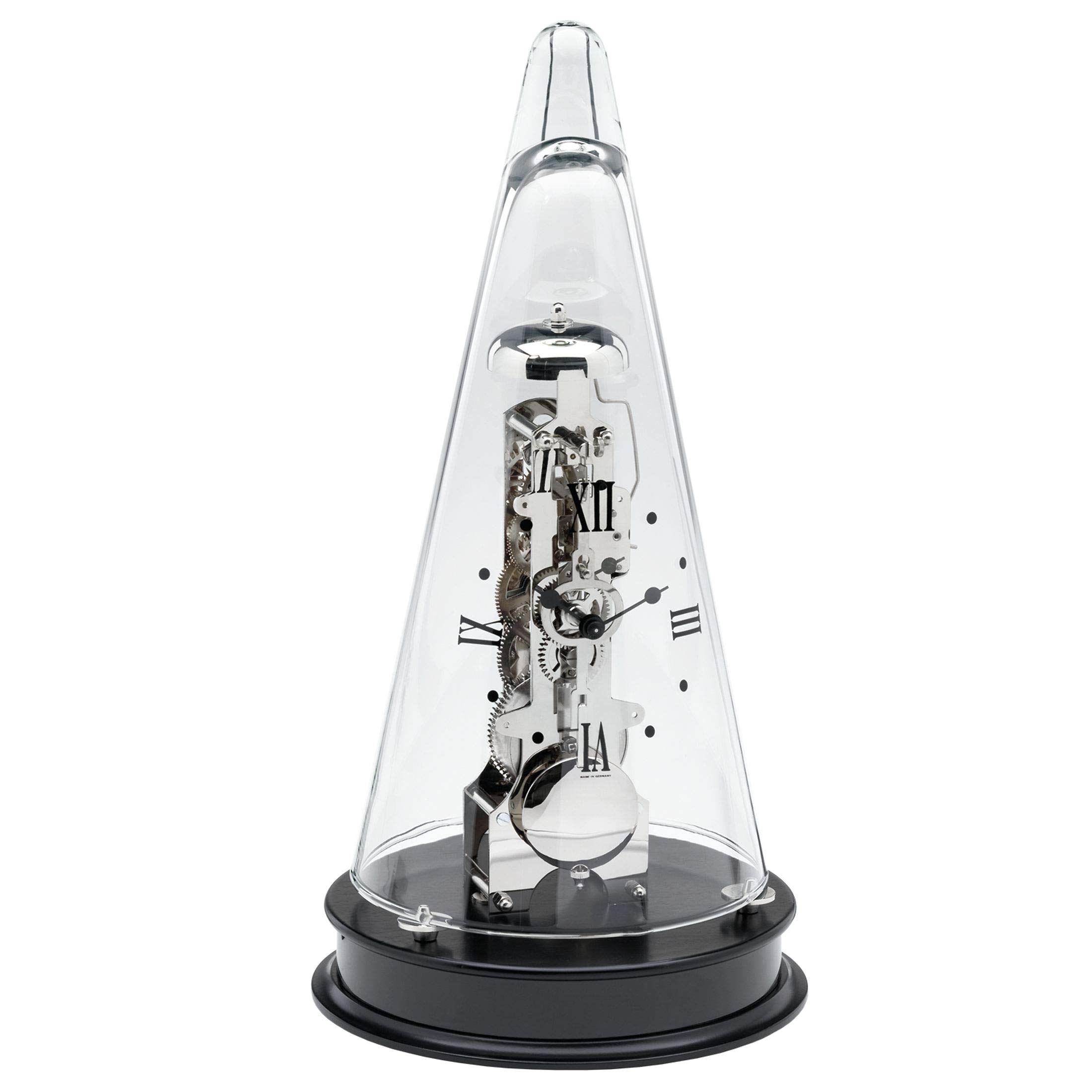 hermle-22995-740791-tischuhr-mechanisch-glaskuppel-schwarz-35-cm image 1