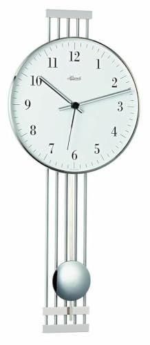 hermle-70981-000871-metallwanduhr-funk-silber image 4