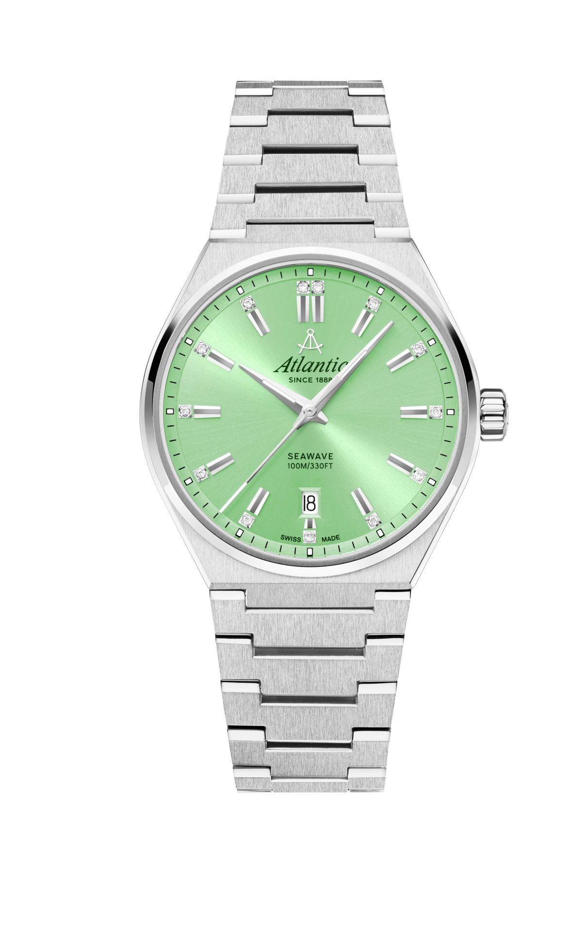atlantic-watch-seawave-35mm-damenuhr-pistacchio-gr-n-swiss-made-quarz image 1