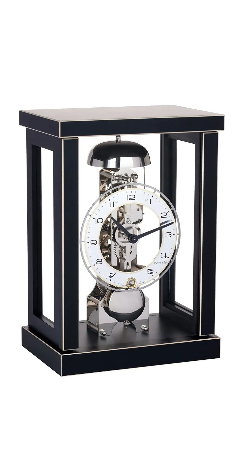 hermle-23056-740791-tischuhr-schwarz-mechanik-14-tage image 1