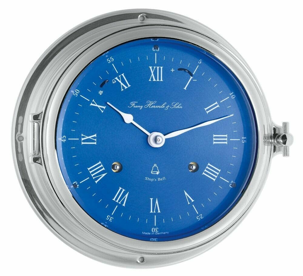 hermle-35067-000132-glasenuhr-schiffsuhr-mechanisch-verchromt-blau image 1