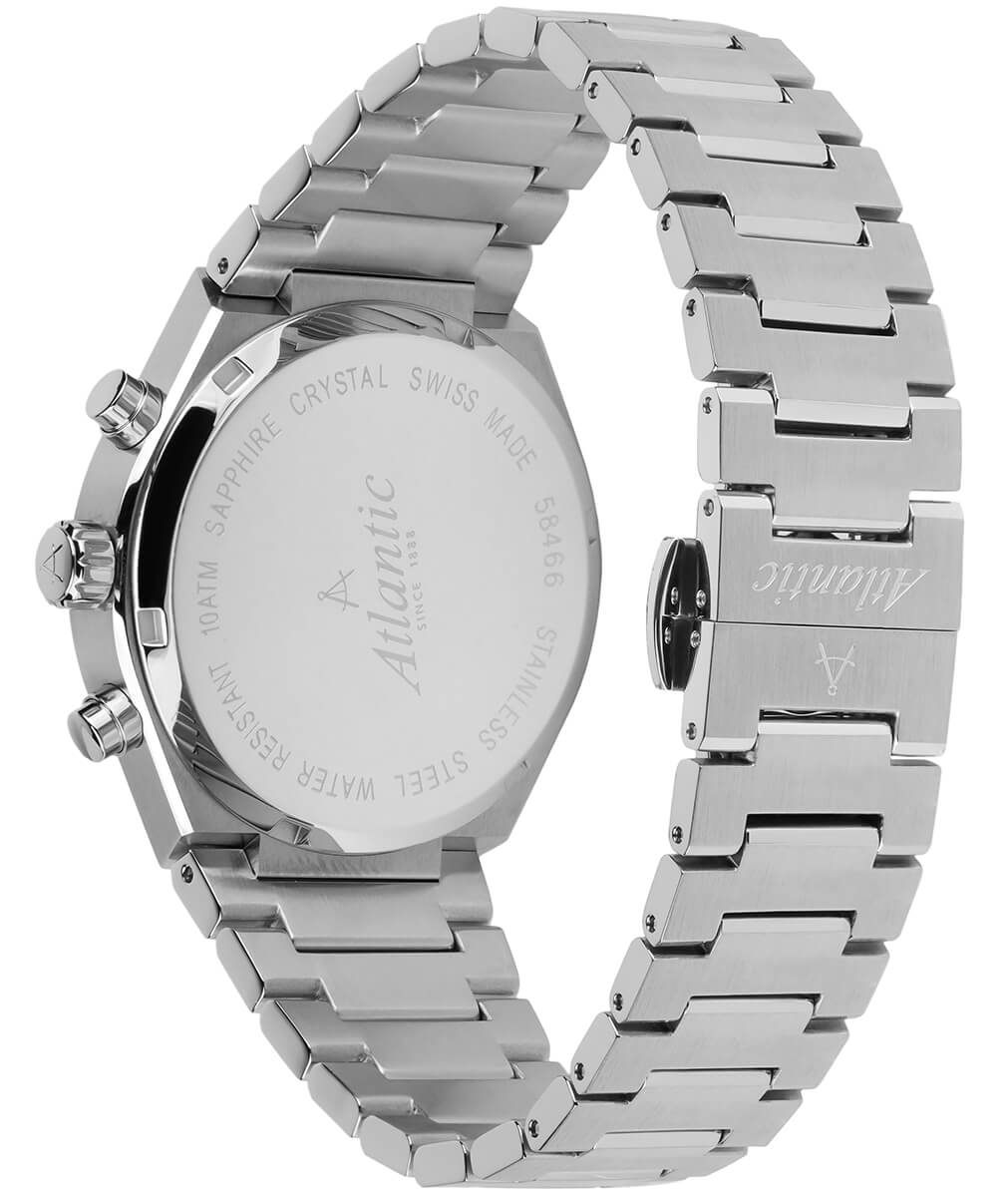 atlantic-watch-seawave-chrono-herrenuhr-black-dial-metallband-40mm image 5