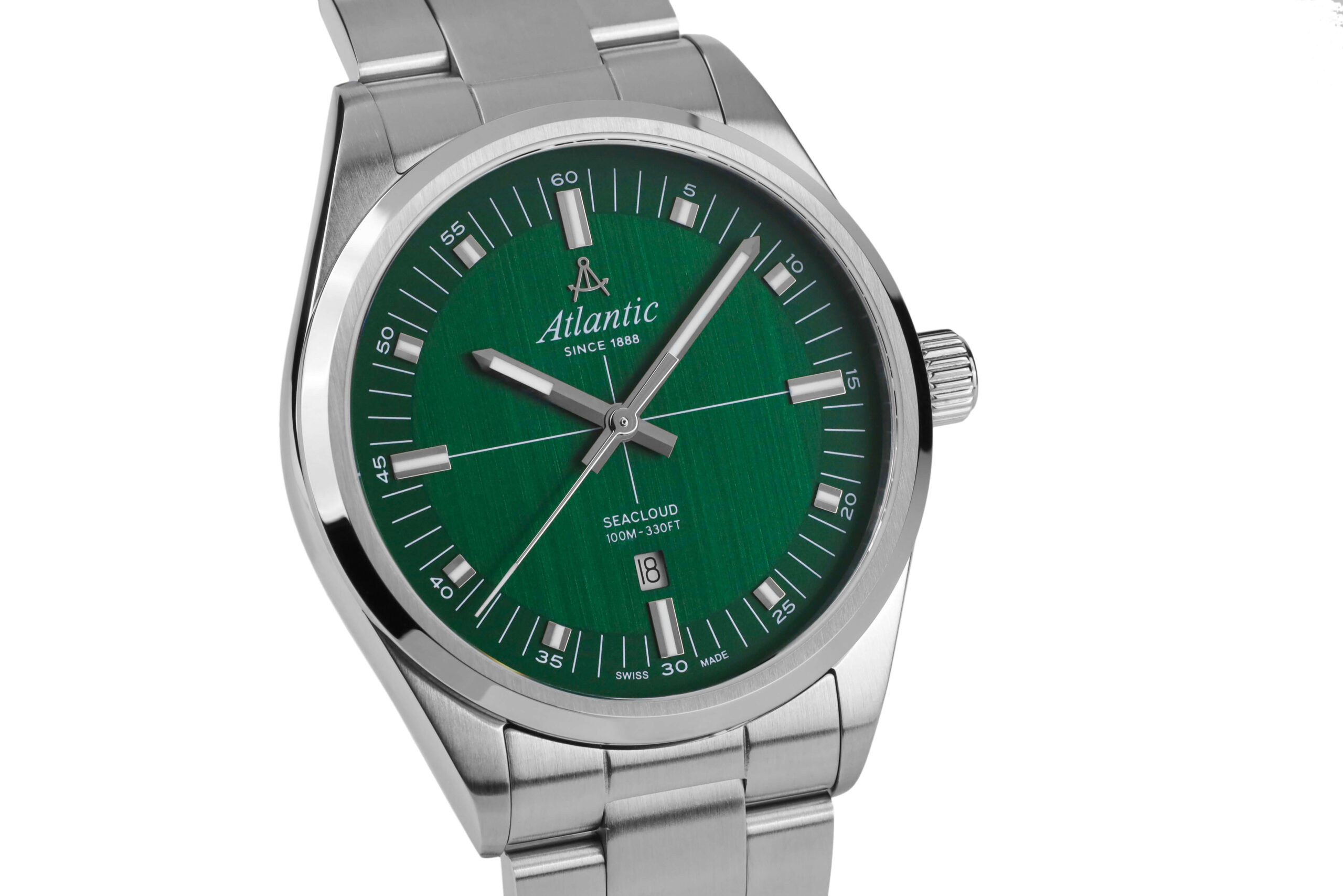 atlantic-watch-seacloud-herrenuhr-gr-n-metallarmband image 2