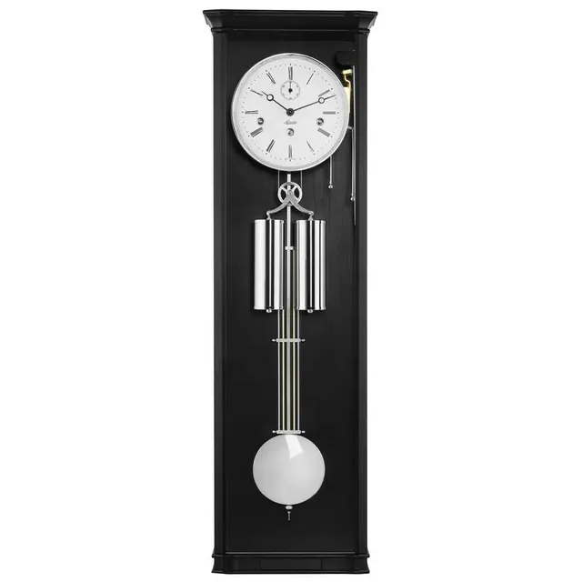 hermle-regulator-mechanisch-8-tage-westminster-schwarz-nickel image 1