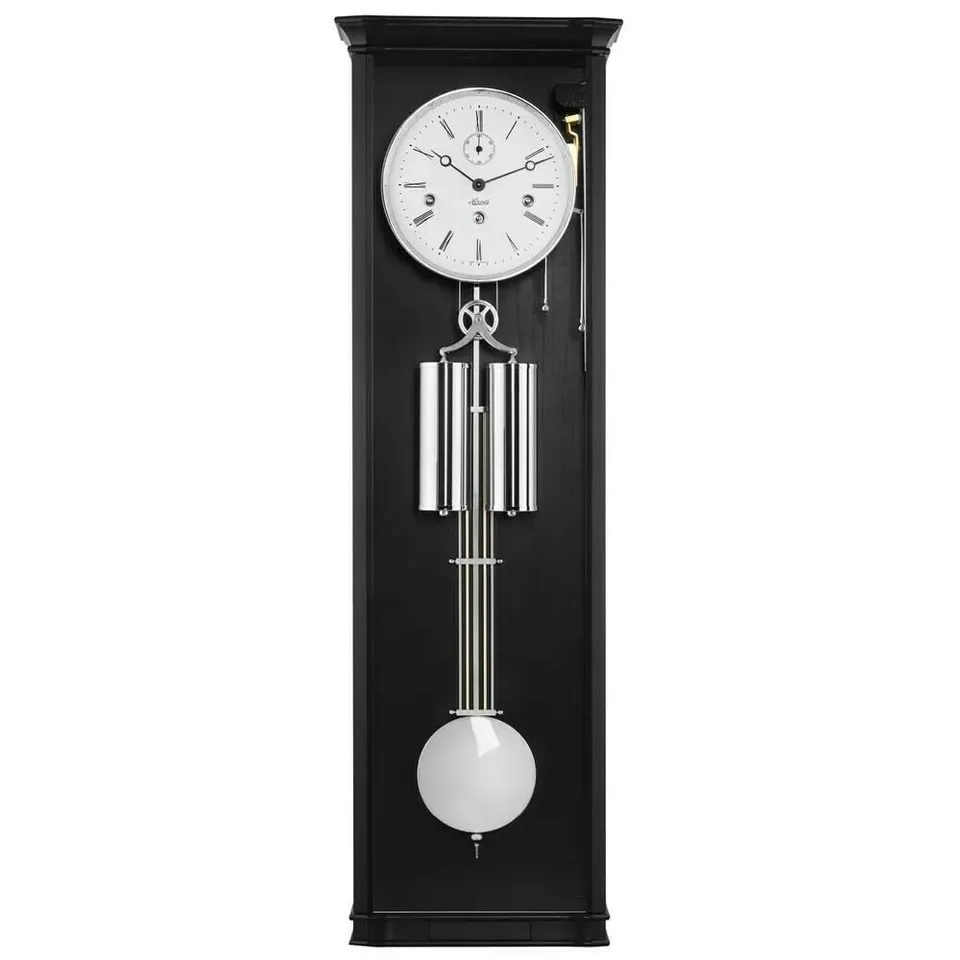 hermle-regulator-mechanisch-8-tage-westminster-schwarz-nickel image 1