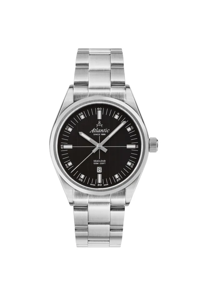 atlantic-watch-seacloud-herrenuhr-schwarz-metallband-saphirglas image 1