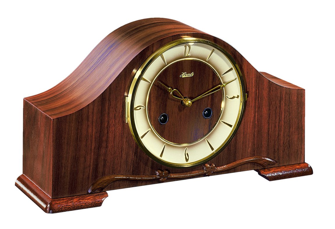 hermle-21142-070340-traditionelle-tischuhr-holz-braun-18x33x10-cm image 1