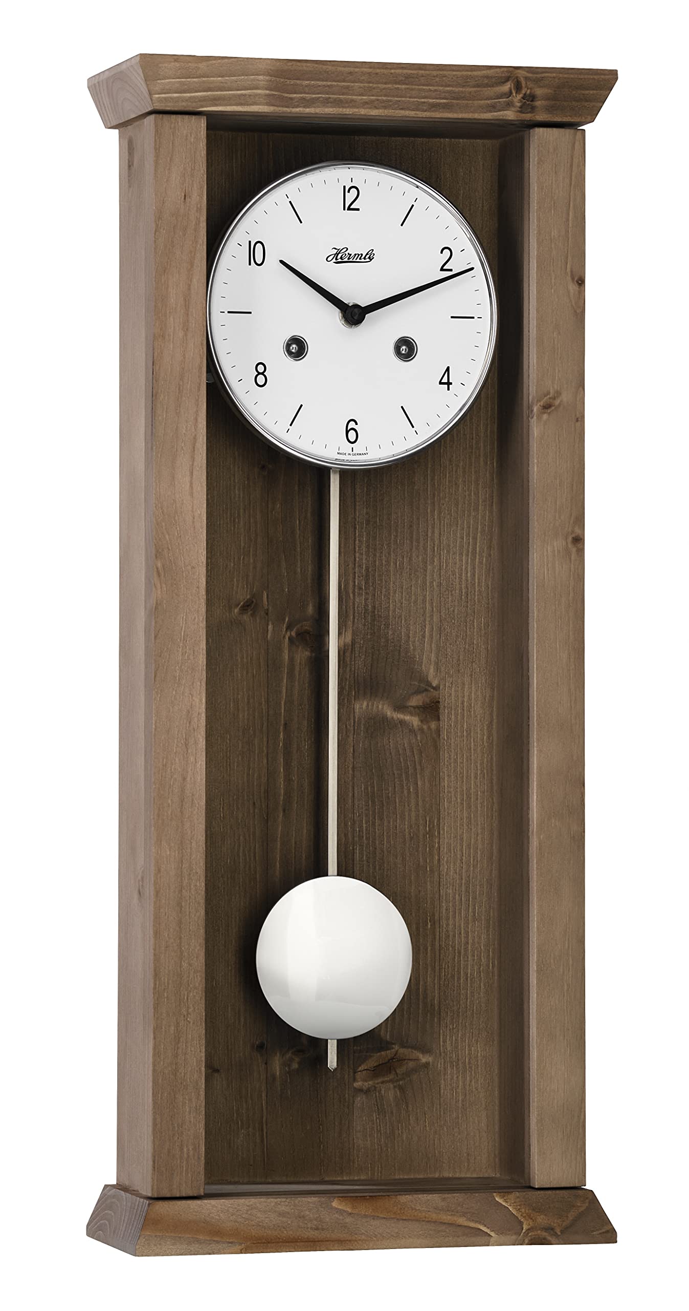 hermle-71002-040141-pendelwanduhr-eiche-braun-mechanische-wanduhr-mit-halbstunde image 1