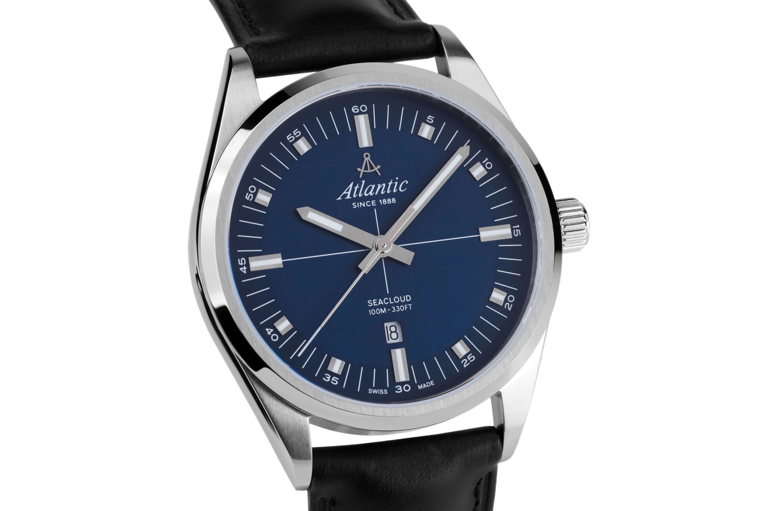 atlantic-watch-seacloud-leder-herrenuhr-blau-saphirglas image 2