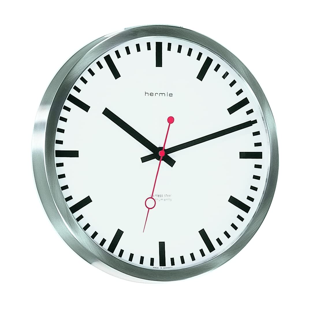 hermle-bahnhofsuhr-30471-q72100-quarz-blau-30-cm image 4