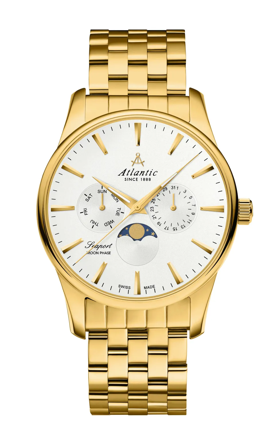 atlantic-watch-seaport-mondphase-gelbgold-pvd-stahl image 1