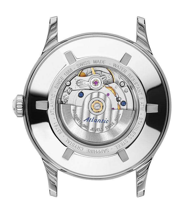 atlantic-watch-worldmaster-heritage-regulator-herren-armbanduhr-schwarz-leder image 2