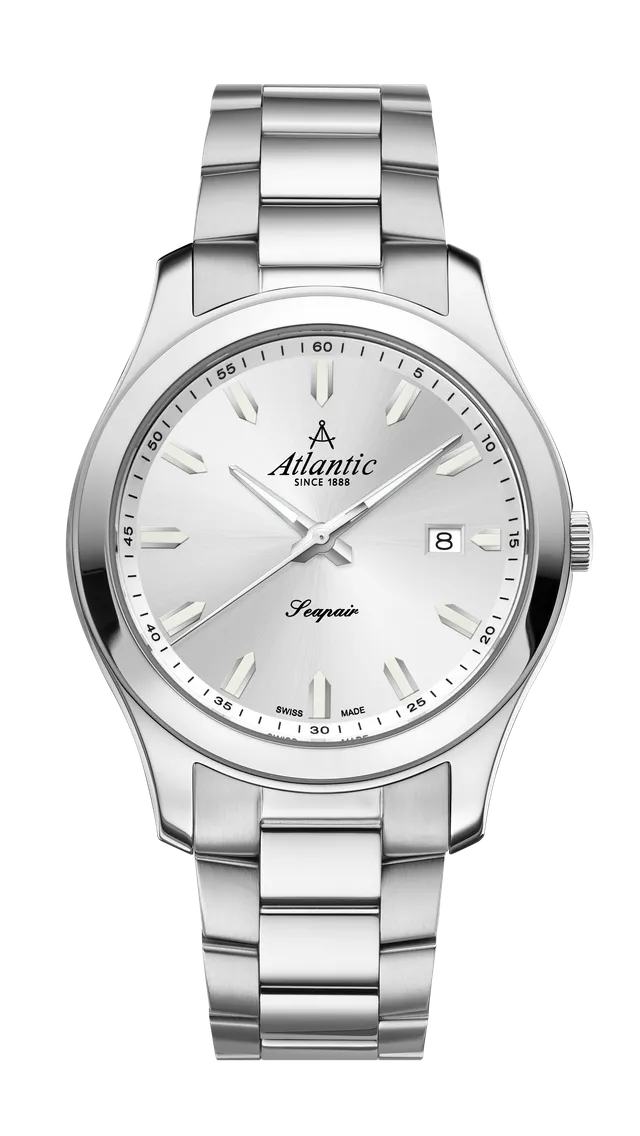 atlantic-watch-seapair-gents-quartz-herren-armbanduhr-silber-edelstahl image 1