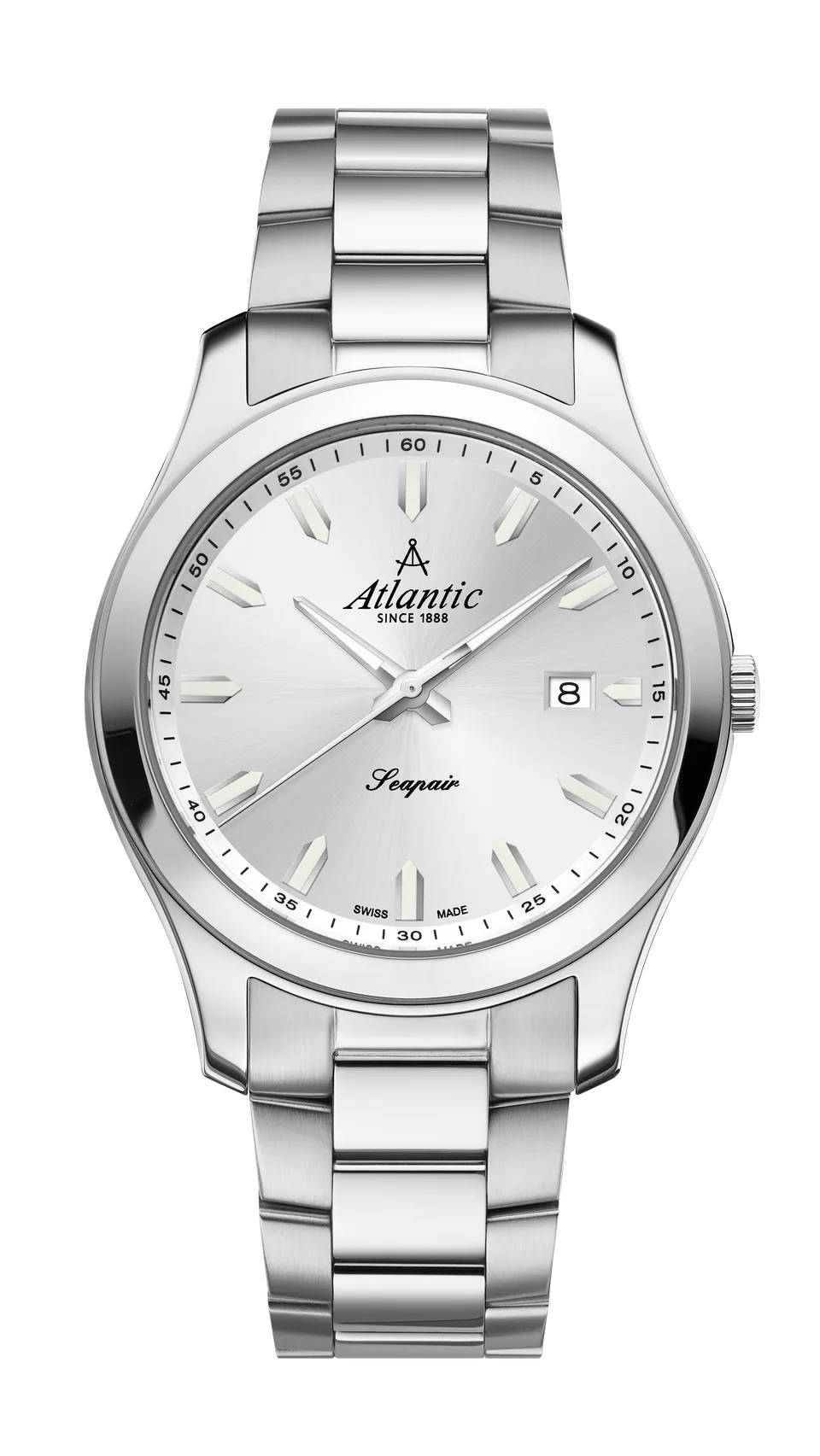 atlantic-watch-seapair-gents-quartz-herren-armbanduhr-silber-edelstahl image 1