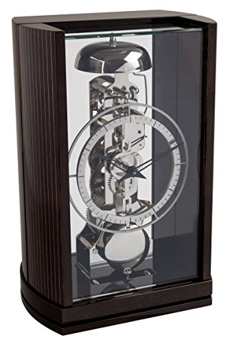 hermle-design-skelett-tischuhr-25-5x16-5x11-cm-nussbaum-14-tage image 6