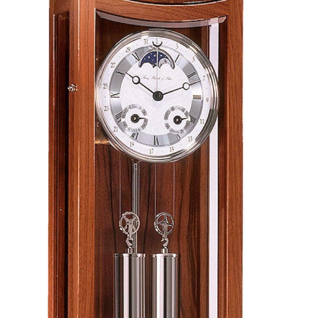 hermle-mornington-wanduhr-regulator-seilzugwerk-franz-sischer-nussbaum image 2