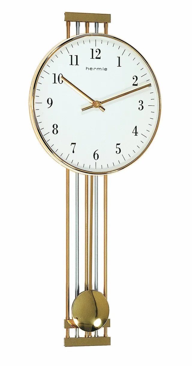 hermle-70722-002200-metallwanduhr-quarz-gold-mit-glasabdeckung image 1