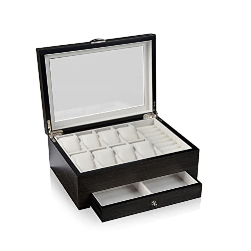 designh-tte-princeton-uhren-schmuckbox-schwarz-f-r-8-uhren image 6