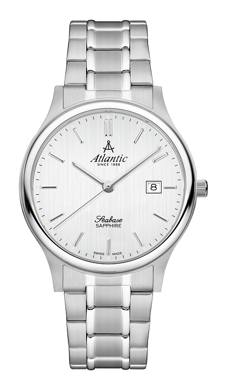 atlantic-watch-seabase-gents-herrenuhr-mit-silbernem-zifferblatt image 1
