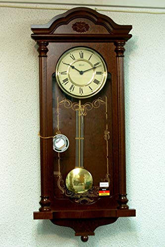 hermle-fulham-70509-032214-wanduhr-nussbaum-quartz-westminster image 2