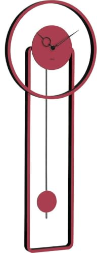 hermle-61024-002200-wanduhr-modern-wei-schwarz-68-cm-mit-pendel image 4