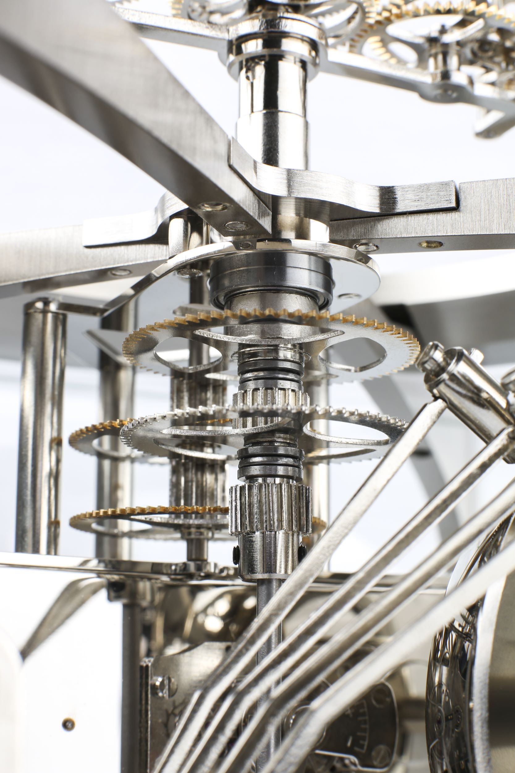 hermle-tellurium-23046-000352-mechanische-tischuhr-westminster-silber-metall image 6