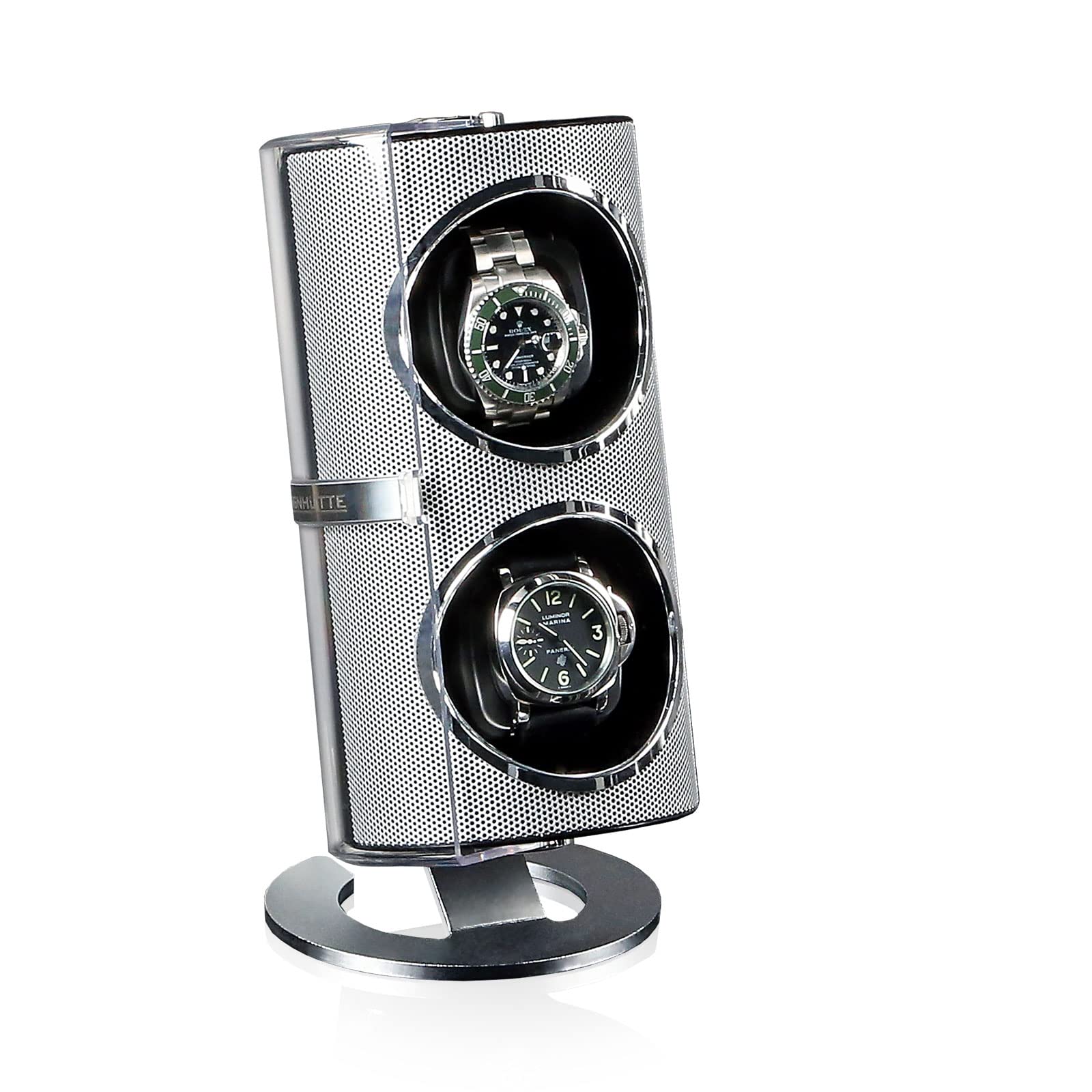 designh-tte-seno-silber-uhrenbeweger-f-r-2-automatikuhren image 2