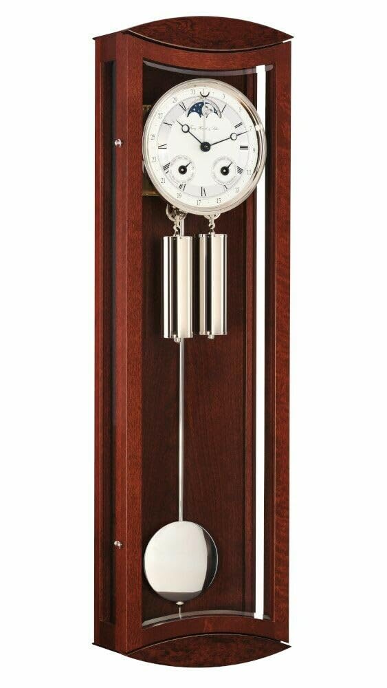 hermle-seilzug-regulateur-mechanische-uhr-8-tage-mit-mondphase-datum-und-halbstu image 1