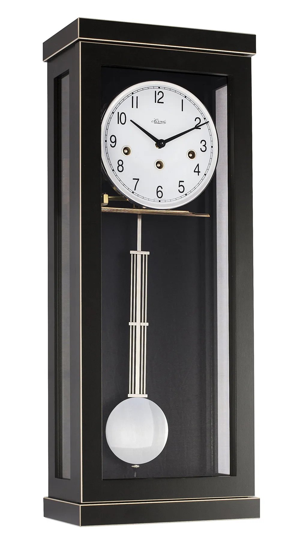 hermle-70989-740141-wanduhr-mechanische-wanduhr-schwarz-mit-14-tage-gangdauer image 1