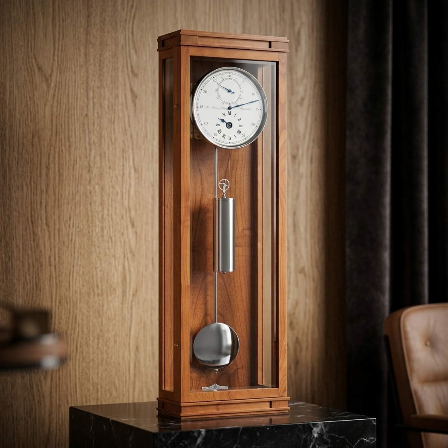 hermle-standuhr-93-cm-gro-uhr-f-r-sammlerpr-sentation image 3