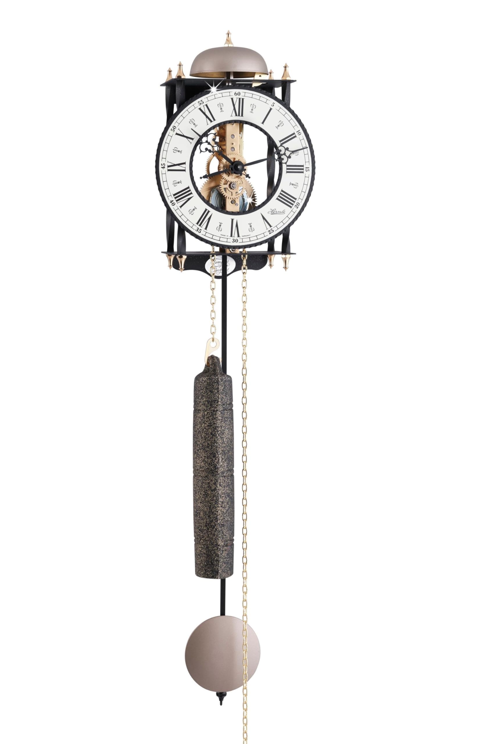 hermle-wanduhr-holz-braun-67-cm-mechanik-gitterpendel image 3
