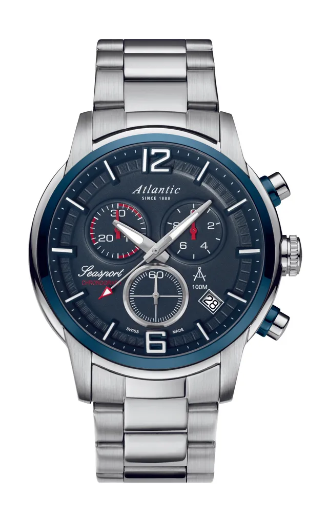atlantic-watch-seasport-chronograph-herrenuhr-blau-stahl image 1